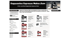 Desktop Screenshot of cappuccinoespressomaker.com